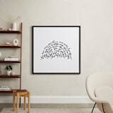"You are my Rising Sunshine" - Art Print in Black by Dean Street - In a Room