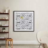 "All the Bears" - Art Print in Yellow & Black by Gila von Meissner - In a Room