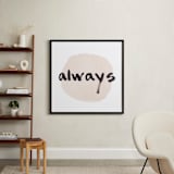 "Love Always" - Art Print in blush by Qing Ji - In a Room