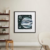 "Space Doodle" - Art Print in Galaxy by Megan Cash - In a Room