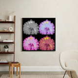"the TRIBUTE" - Art Print in neon black light by Gail Schechter - In a Room
