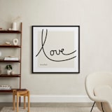 "Sweet Sophistication" - Personalized Art Print in Linen by Erin Pescetto - In a Room