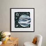 "Space Doodle" - Art Print in Galaxy by Megan Cash - In a Room