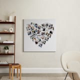 "Heart Snapshot Mix® Photo Art" - Framed Photo in White by Minted - In a Room