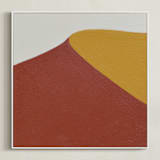"Sam Sand Dunes III" - Art Print in Desert Tones by Alina Knechtle - Framed Canvas