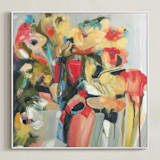 "In Memory Of" - Art Print in Rose by Heather Karp - Framed Canvas