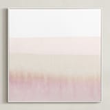 "Sunup" - Art Print in soft rose by Sadie Holden - Framed Canvas