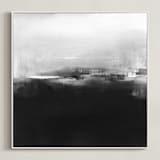 "DuskDawn" - Art Print in Black and White by Vasco - Framed Canvas