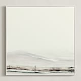 "Fitz" - Art Print in Creamy white by Mande Calhoun - Framed Canvas