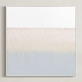 "Sundown" - Art Print in sky blue by Sadie Holden - Framed Canvas