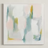 "Delicacy" - Art Print in White by Nicoletta Savod - Framed Canvas