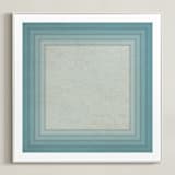 "depth" - Art Print in White by Jennifer Morehead - Framed Canvas
