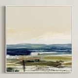 "Brownstein I" - Art Print in Field by Mande Calhoun - Framed Canvas