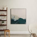 "A Way Through Here 1" - Art Print in Turquoise by Jamie J. Kim - In a Room