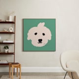 "live in the moment" - Art Print in Willow Green by Jeje - In a Room