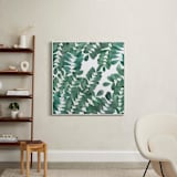 "Leafy Bowers" - Art Print in Emerald Green by Natalie Ryan - In a Room