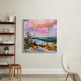 "Up and Away I" - Art Print in Multi by Jess Franks - In a Room