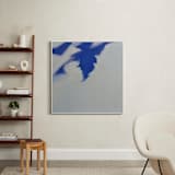 "Leaf Shadows II" - Art Print in Indigo by Katie Analise - In a Room