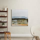 "Hudson (Triptych) II" - Art Print in Mountain Blue by Mande Calhoun - In a Room