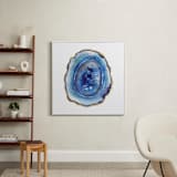 "Sliced" - Art Print in blue by Kelsey McNatt - In a Room