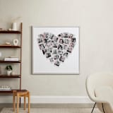 "Filter Heart Snapshot Mix® Photo Art" - Framed Photo in Blush by Minted - In a Room