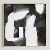 "Construct 1" - Art Print in Black and White by Ashleigh Ninos - Framed