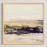 "George I" - Art Print in Tan by Mande Calhoun - Framed