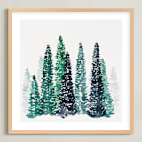 "Scenic Route" - Art Print in White by Kelsey McNatt - Framed