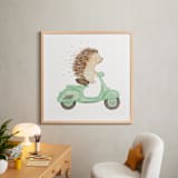 "Fast Riders II" - Art Print in Sage by Francisca Reyes - In a Room