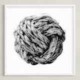 "Monkey Fist" - Art Print in White by Lucas Wade - Framed