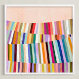 "All the Colors 2" - Art Print in Vintage Pink by melanie mikecz - Framed