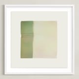 "Quatrain 1" - Art Print in Avocado by Kamala Nahas - Framed