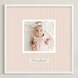 "Preppy Stripes" - Framed Photo in Cantelope by Benita Crandall - Framed