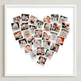 "Holiday Heart Snapshot Mix®: Framed Photo" - Framed Photo in White by Minted - Framed