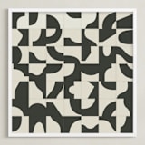"Off The Grid 04" - Art Print in Vintage by Jennifer Morehead - Framed