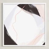 "Embodied3" - Art Print in Apricot by Melanie Severin - Framed