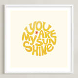 "Forever Sunshine" - Art Print in Sunflower by Carrie ONeal - Framed