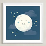 "Goodnight moon" - Art Print in Night Sky by Annie Holmquist - Framed