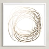 "Infinite Possibility" - Art Print in Shades of Gold by Jayna B - Framed