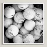 "Tee Time 1 (Black & White Edition)" - Art Print in Black & White by Shannon Howard - Framed