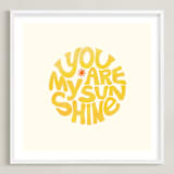 "Forever Sunshine" - Art Print in Sunflower by Carrie ONeal - Framed
