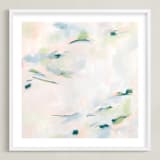 "Easy Peasy Lemon Squeezy" - Art Print in Smoky Blue by Michelle Boyd - Framed