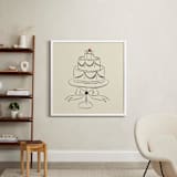 "Lambeth Cake: Custom Print" - Custom Print in Champagne by Helena Vitto - In a Room