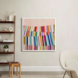 "All the Colors 2" - Art Print in Vintage Pink by melanie mikecz - In a Room