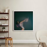 "Don't Go" - Art Print in Teal by Derick W Daily - In a Room