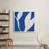 "Glide" - Art Print in Cobalt by Anda Safta - In a Room
