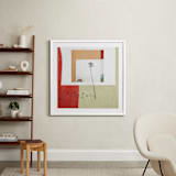"California Abstract 1" - Art Print in Warm Multi by Shannon Howard - In a Room