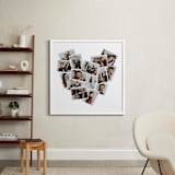 "Heart Snapshot Mini: Framed Photo" - Framed Photo in White by Minted - In a Room