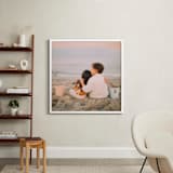 "The Big Picture: Square Framed Photo" - Framed Photo in White by Minted - In a Room