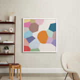 "Pointilize I" - Art Print in Multi by Amber Barkley - In a Room